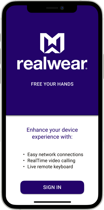 RealWear One - Splash screen